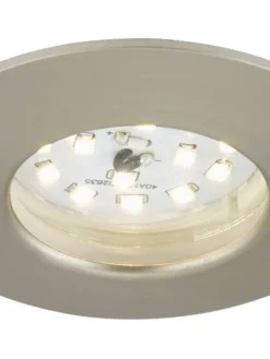LED alasvalo 5W IP44 harjattu teräs>Briloner Best