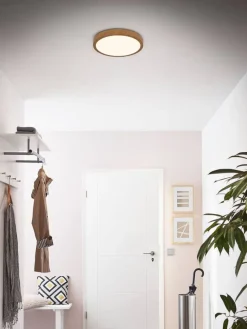 Briloner Sisustusvalaisimet|Runa LED-plafondi Ø 28 cm puu