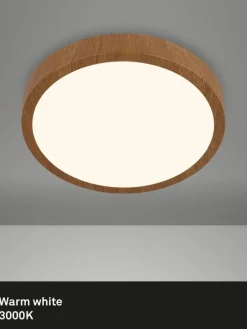 Briloner Sisustusvalaisimet|Runa LED-plafondi Ø 28 cm puu