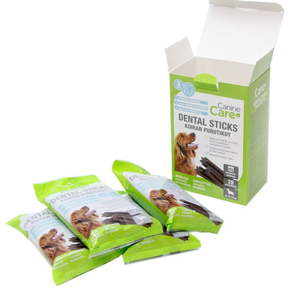 CanineCare Koirat|Dental Sticks Koiran purutikut, M 28 kpl