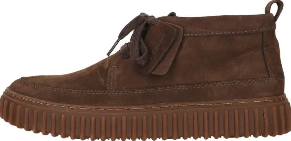 Clarks Nilkkurit|nilkkurit Torhill Lace Hi Dark Brown Nubuck