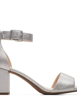 Clarks Avokkaat Ja Juhlakengät|sandaletit  Deva Mae SILVER METALLIC