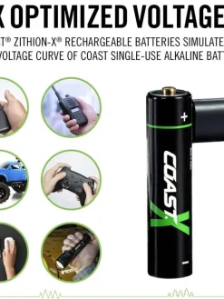 Coast Paristot|Lamput Ja Valaisintarvikkeet|paristo AAA USB-C 1.5V 4 kpl sis. latauskaapelin