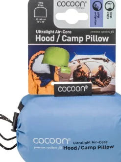Cocoon Retkeilytarvikkeet|Makuupussit Ja -Alustat|retkityyny AirCore Hood/Camp Pillow vaaleansininen/harmaa