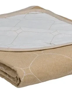 Create Home Sisustustekstiilit|Aamu päiväpeite 2-puoleinen 260x260cm khaki/l.valkoinen
