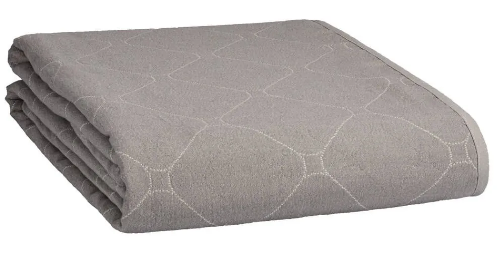 Aamu päiväpeite 2-puoleinen 260x260cm harmaa/l.valkoinen>Create Home Discount