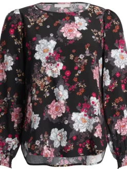 Create Puserot|pusero Bianca Flower Black / musta