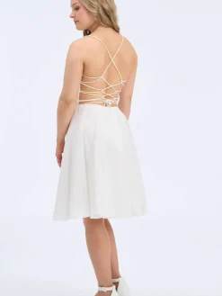 Dazzling Zazabella Lyhyet Juhlamekot|mekko H4619S-CHIFFON