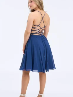 Dazzling Zazabella Lyhyet Juhlamekot|mekko H4619S-CHIFFON