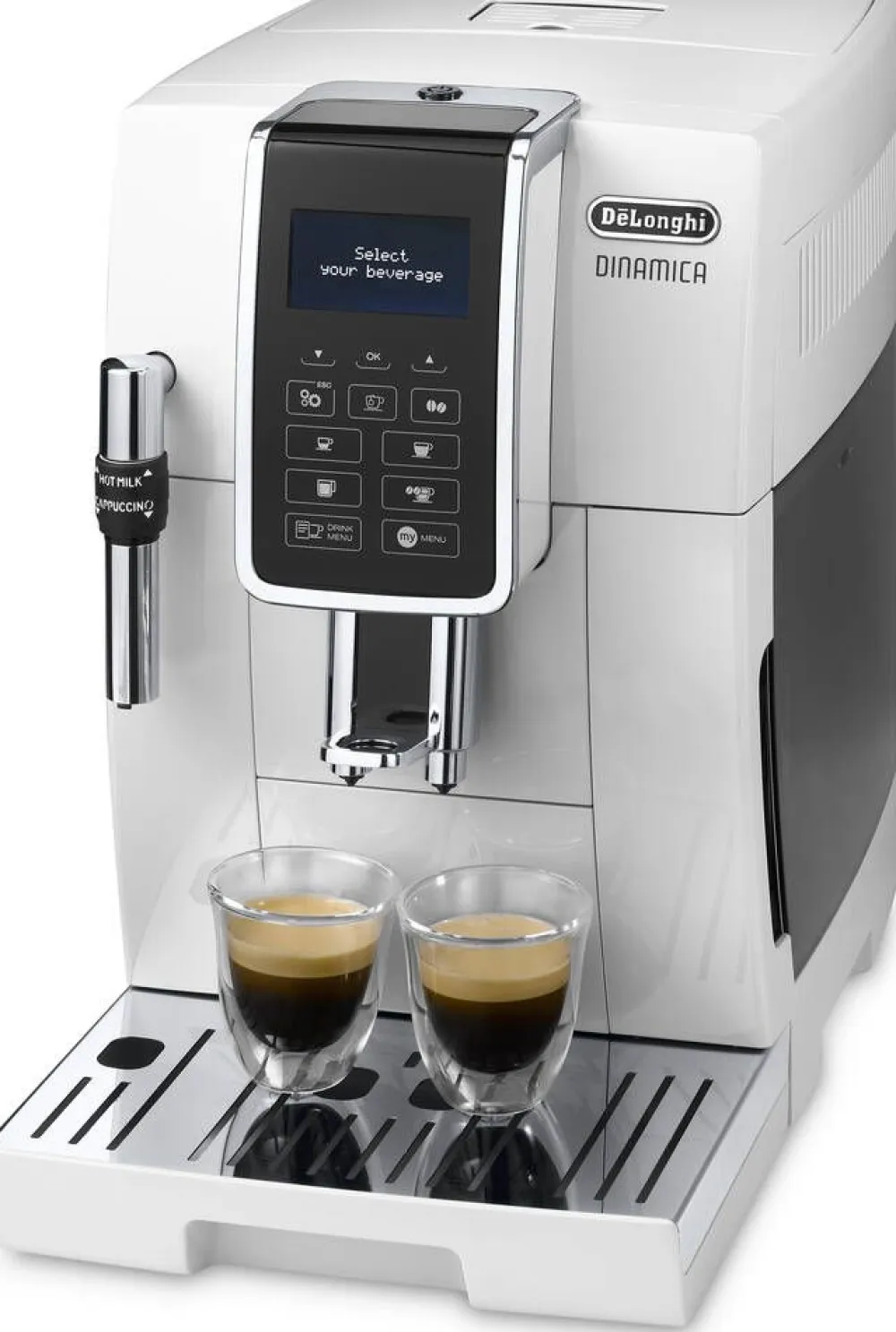 DeLonghi Kahvi Ja Kuumat Juomat|kahviautomaatti Dinamica valkoinen
