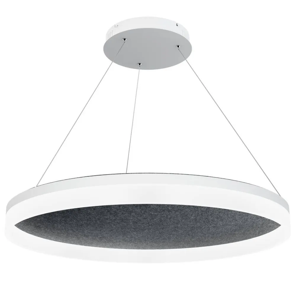 Design by Gru00f6nlund Sisustusvalaisimet|Design by Grönlund Acoustic Circulo 80 kattovalaisin tummanharmaa 3000K