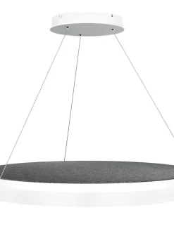 Design by Gru00f6nlund Sisustusvalaisimet|Design by Grönlund Acoustic Circulo 80 kattovalaisin tummanharmaa 3000K