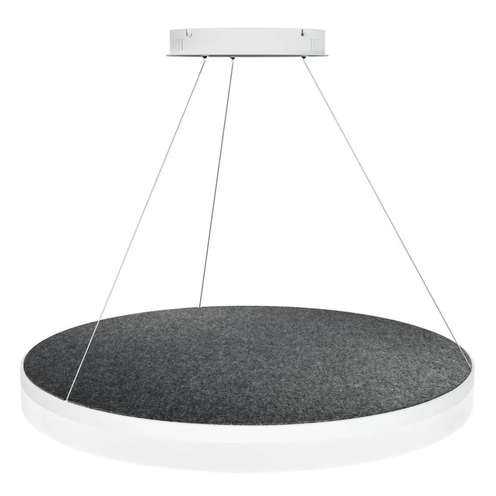Design by Gru00f6nlund Sisustusvalaisimet|Design by Grönlund Acoustic Circulo 80 kattovalaisin tummanharmaa 3000K