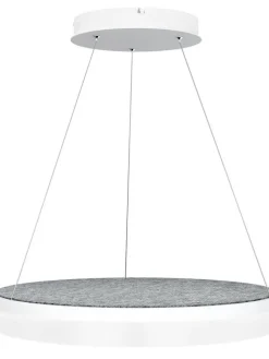 Design by Gru00f6nlund Sisustusvalaisimet|Design by Grönlund Acoustic Circulo 60 kattovalaisin vaaleanharmaa 4000K