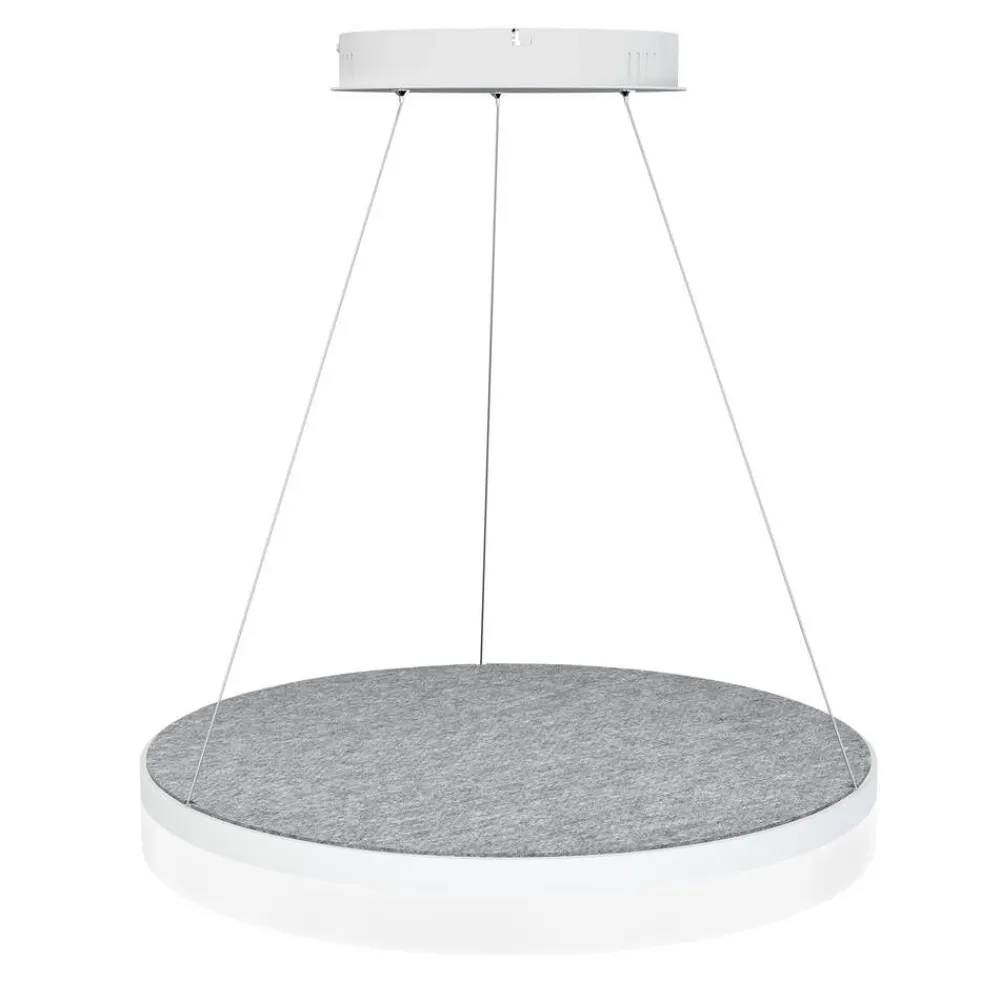 Design by Gru00f6nlund Sisustusvalaisimet|Design by Grönlund Acoustic Circulo 60 kattovalaisin vaaleanharmaa 4000K