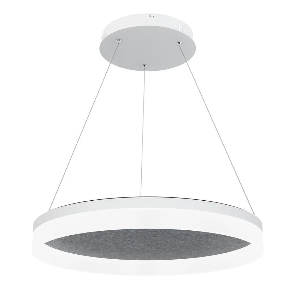 Design by Gru00f6nlund Sisustusvalaisimet|Design by Grönlund Acoustic Circulo 60 kattovalaisin tummanharmaa 3000K