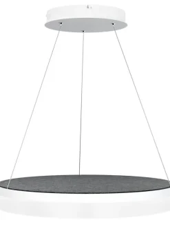 Design by Gru00f6nlund Sisustusvalaisimet|Design by Grönlund Acoustic Circulo 60 kattovalaisin tummanharmaa 3000K