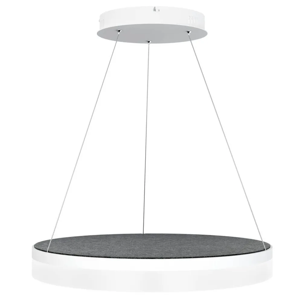 Design by Gru00f6nlund Sisustusvalaisimet|Design by Grönlund Acoustic Circulo 60 kattovalaisin tummanharmaa 3000K