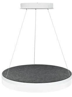 Design by Gru00f6nlund Sisustusvalaisimet|Design by Grönlund Acoustic Circulo 60 kattovalaisin tummanharmaa 3000K