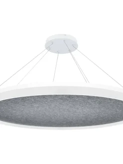 Design by Gru00f6nlund Sisustusvalaisimet|Design by Grönlund Acoustic Circulo 80 kattovalaisin vaaleanharmaa 3000K