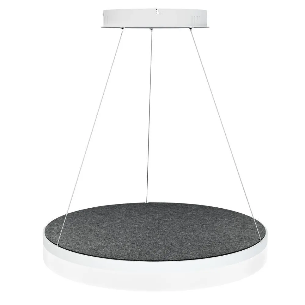 Design by Gru00f6nlund Sisustusvalaisimet|Design by Grönlund Acoustic Circulo 60 kattovalaisin tummanharmaa 4000K
