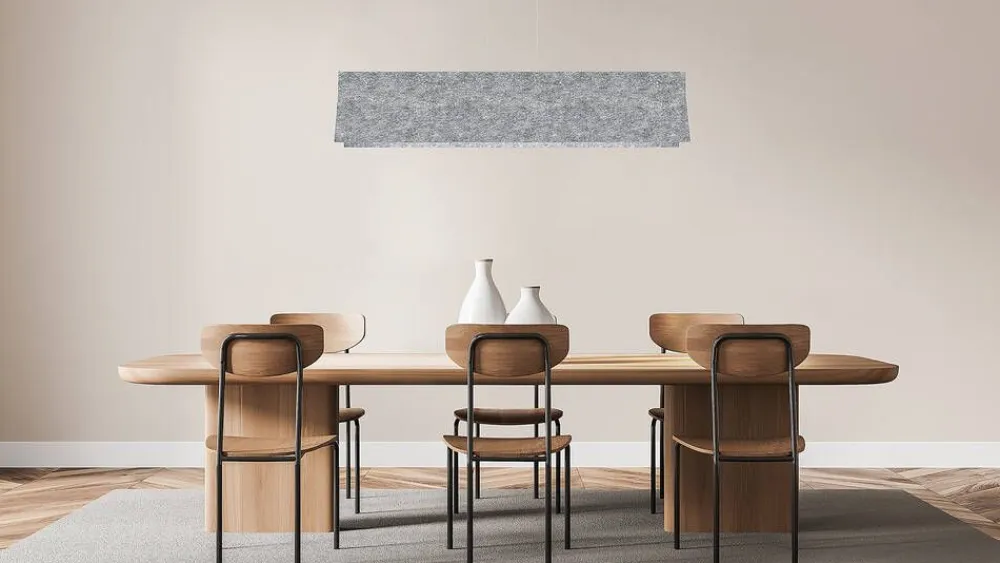 Design by Gru00f6nlund Sisustusvalaisimet|Design by Grönlund Acoustic Line 140 kattovalaisin vaaleanharmaa 3000K