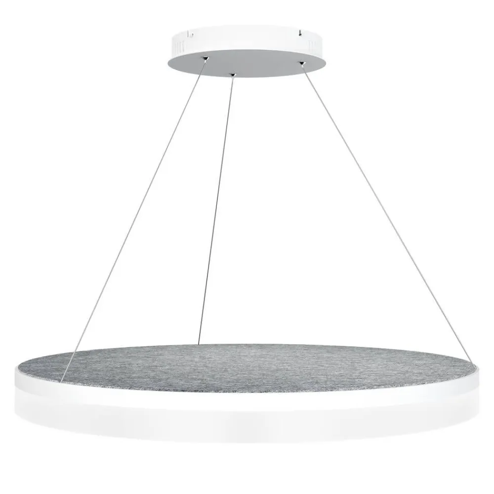 Design by Grönlund Acoustic Circulo 80 kattovalaisin vaaleanharmaa 4000K>Design by Gru00f6nlund Hot