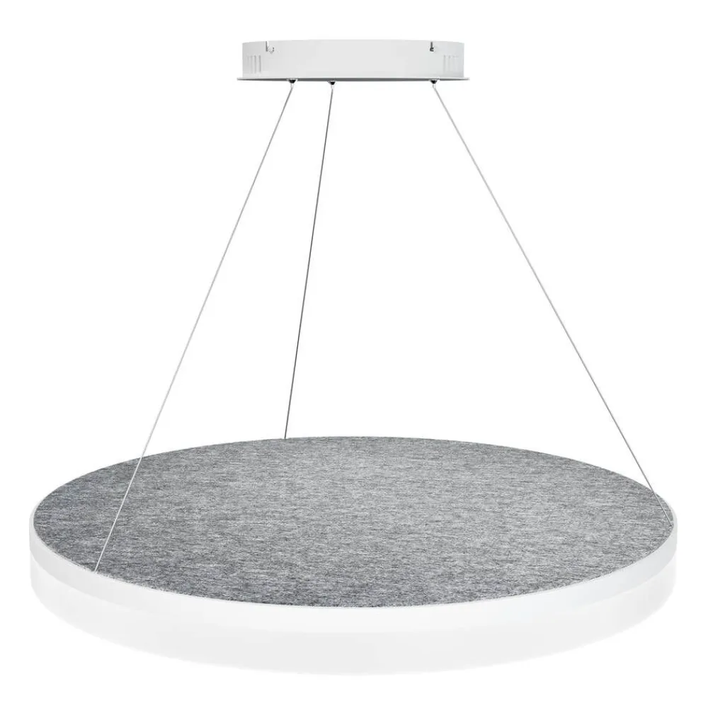 Design by Grönlund Acoustic Circulo 80 kattovalaisin vaaleanharmaa 4000K>Design by Gru00f6nlund Hot