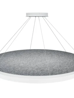 Design by Grönlund Acoustic Circulo 120 kattovalaisin vaaleanharmaa 4000K><noscript><img width=