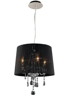 Design by Grönlund Crystal kattovalaisin pieni musta>Design by Gru00f6nlund Online