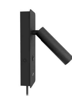 Design by Grönlund seinävalaisin Gent USB A+C musta><noscript><img width=