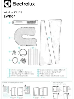 Electrolux Ilmastointi|Ilmastointilaitteen ikkunasarja EWK04