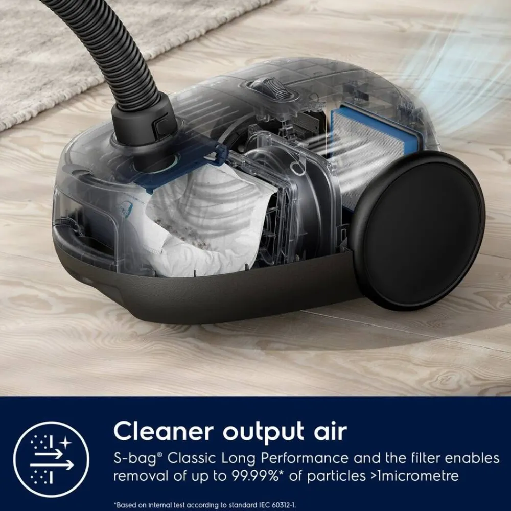 Electrolux Silitys Ja Siivous|pölynimuri Clean 600 Green Bagged EB61C2GRN harmaa