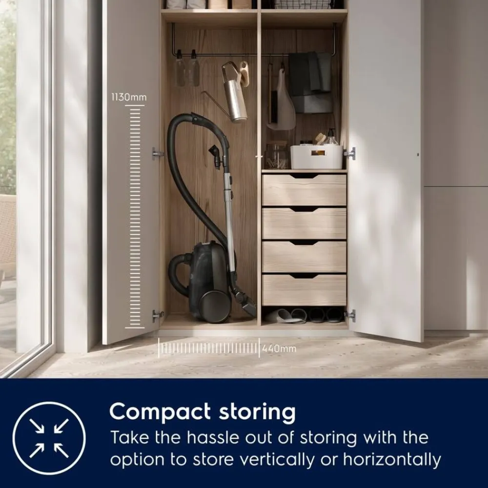 Electrolux Silitys Ja Siivous|pölynimuri Clean 600 Green Bagged EB61C2GRN harmaa