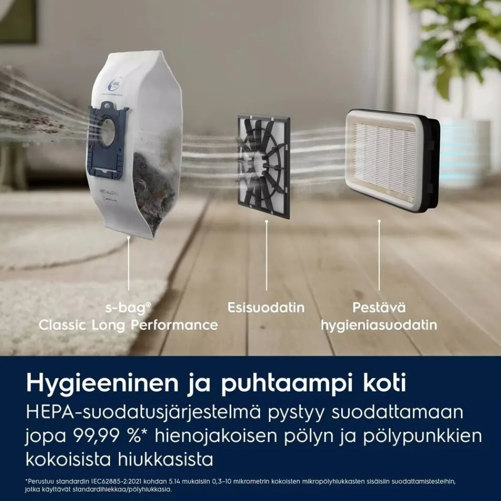 Electrolux Silitys Ja Siivous|pölynimuri EB51C1OG vaalea sinivihreä