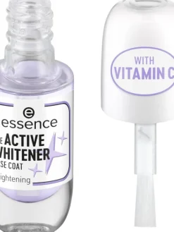 Essence Kynsilakat Ja -Tarvikkeet|aluslakka The Active Whitener base coat