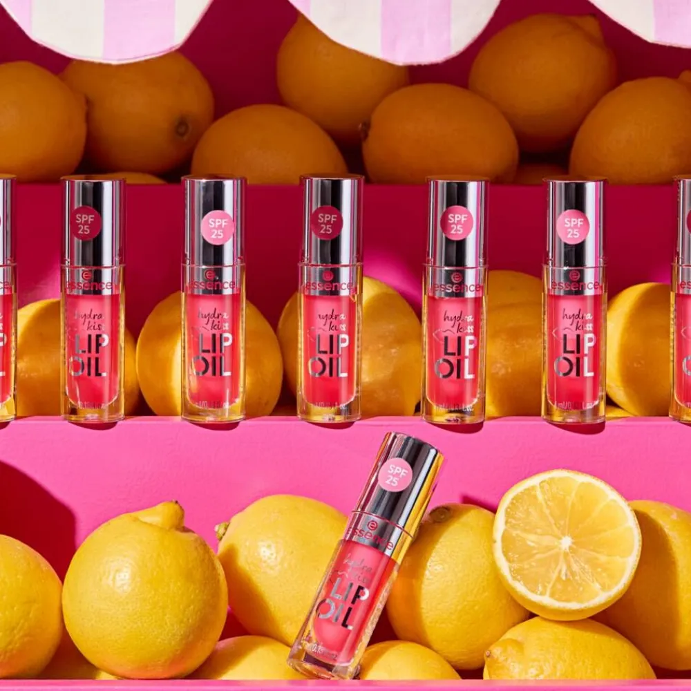 Essence Meikit|huuliöljy PINK SQUEEZE, PLEASE! hydra kiss lip oil 1