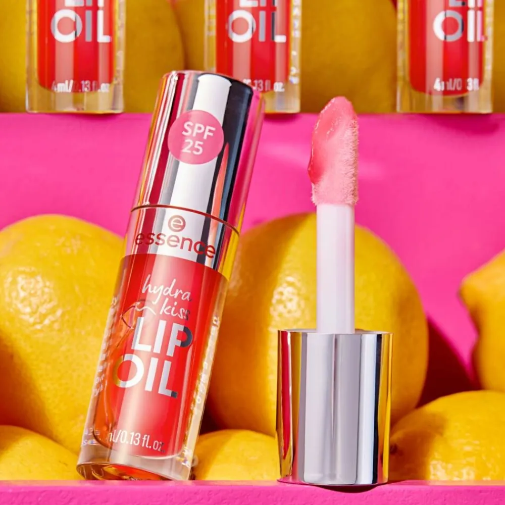 Essence Meikit|huuliöljy PINK SQUEEZE, PLEASE! hydra kiss lip oil 1
