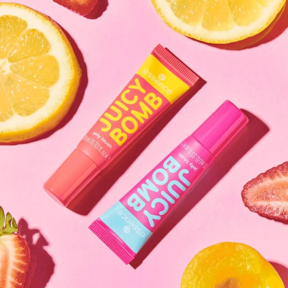 Essence Meikit|poskipuna JUICY BOMB PARTY jelly blush 01
