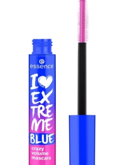 Essence Meikit|ripsiväri I Love Extreme Blue crazy volume mascara