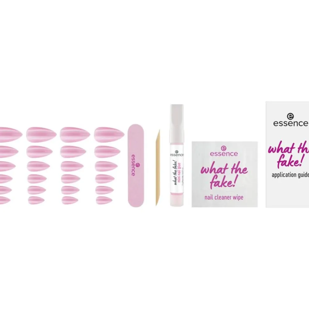 Essence Kynsilakat Ja -Tarvikkeet|Meikit|tekokynnet What The Fake! Press-On nails manicure set