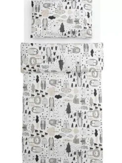 Kaverit Organic lasten pl+tl setti valk/kaakao 120x160/40x60><noscript><img width=