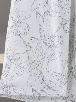 Familon Lastenhuone|Vuodetekstiilit|Norppa Organic lasten pl+tl setti mustavalk 120x160/40x60