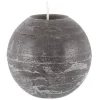 pallokynttilä Rustiikki 12 cm harmaa>Fanni K Home Discount