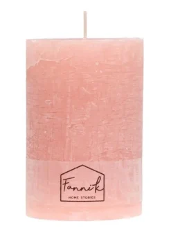 Fanni K Home Kynttilät Ja Huonetuoksut|pöytäkynttilä Rustiikki 10x15 cm koralli