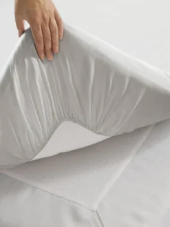 Finlayson Vuodetekstiilit|Muotoonommeltu aluslakana twill 90x200x25cm harmaa