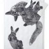 Finlayson Vuodetekstiilit|pussilakanasetti Villipedot 150x210 cm musta/valkoinen