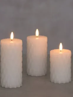 Finnlumor Koriste- Ja Kausivalot|LED-kynttiläsarja Carisma 3D liekki 3-os.
