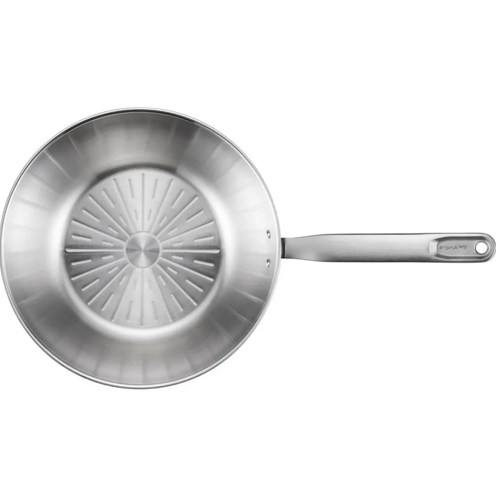 Fiskars Paistoastiat|All Steel pure wokkipannu 28 cm, pinnoittamaton