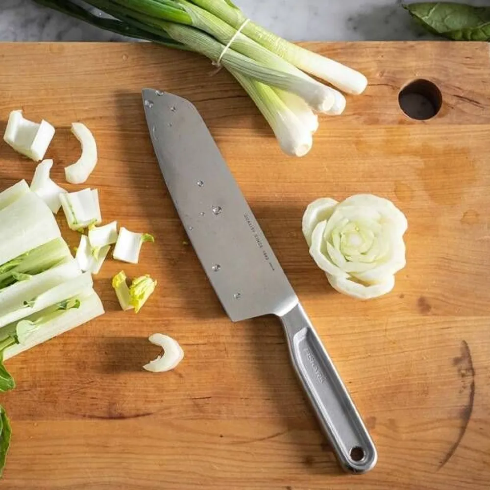 Fiskars Veitset Ja Leikkuulaudat|All Steel Santoku veitsi